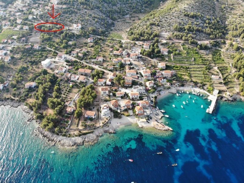 Urban land in Zavala, Hvar 