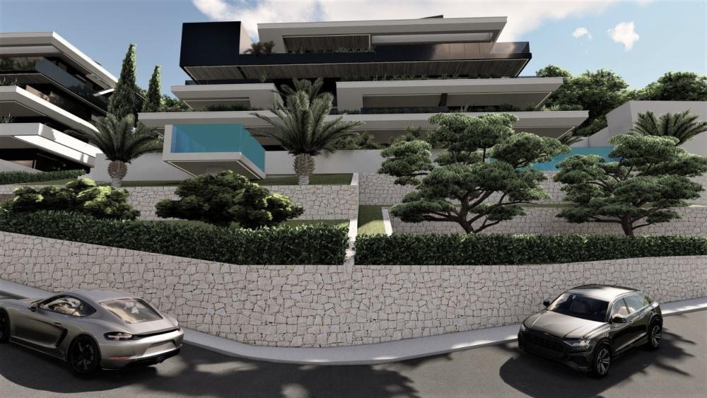 Einzigartiges Penthouse mit Dachpool über dem Zentrum von Opatija, Garage, Panoramablick auf das Meer 