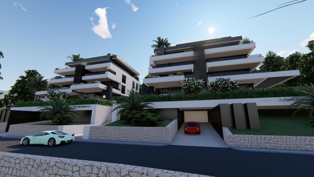 Exklusive Wohnung in einem neuen Gebäude mit privatem Pool und Panoramablick auf das Meer in Opatija 