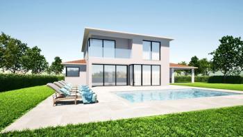 Three similar new villas in Svetvincenat 