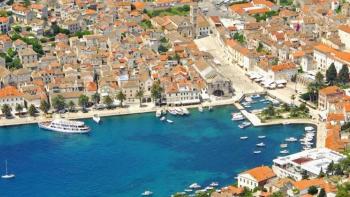 15th century three story palazzo in Hvar town centre, with rare 20 sqm. terrace and sea views 