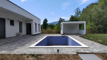 Maison moderne de plain-pied avec piscine à vendre en pleine nature à Krsan 