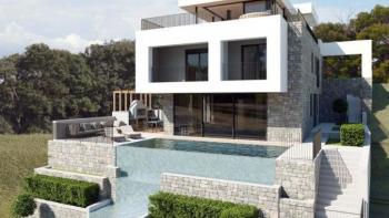 Luxurious modern villa 300m2 with swimming pool and sea view in Opatija 