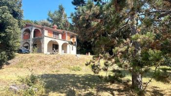 House in Labin area on a large terrain, with sea views 