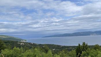 Building plot with open sea view in Rabac 400m from the sea 