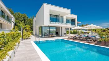 Modern villa with a panoramic view of the sea in Opatija, for sale 