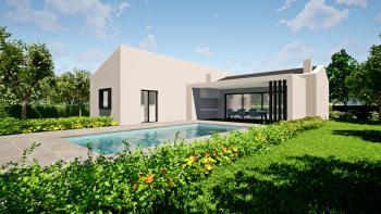 Villa with swimming pool in Labin area, ready for finishing, for sale 