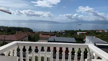 Duplex-apartment with fantastic sea view and land plot in Kostrena 