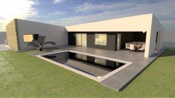 Modern villa under construction for sale in Labin area 