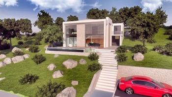 Land with villa project for sale in Poljane, Opatija 