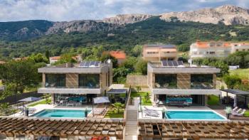 Urban villa in loft style with swimming pool in Baska on Krk 