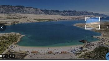 Impressionnant terrain au bord de l'eau à vendre à Novalja - première ligne de mer 