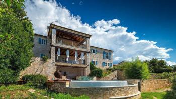 Superbly designed Tuscany-style stone villa with sea view in Sveti Lovrec 