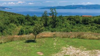 Urban land in Rabac area with sea views 