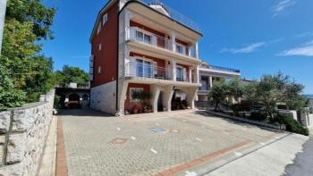 A beautiful red house with a panoramic view of the sea in Crikvenica 