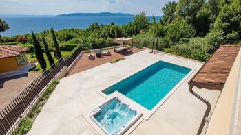 Newly built Mediterranean villa on a high cliff, first row to the sea 