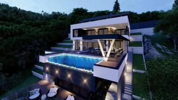 Urban land for luxury villa in Ičići, Opatija - cca. 1,8 km from the sea 