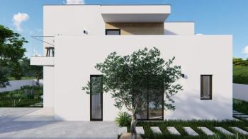 Modern villa with swimming pool under construction in Barbat 