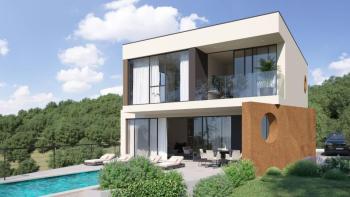 Luxury modern villa in Rabac area with sea views 