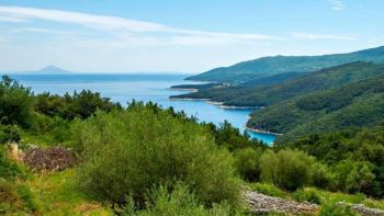 Terrain urbain à Rabac, Labin, avec vue sur la mer 