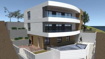 Penthouse dans la nouvelle résidence en bord de mer à Trogir à seulement 80 mètres de la mer 