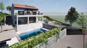 Villa mit Meerblick im Bau in Kostrena 