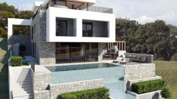 Luxurious modern villa 300m2 with swimming pool and sea view in Opatija 