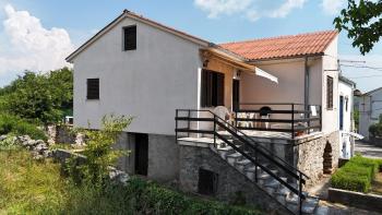 Cheap semi-detached house for sale on Krk, Vrbnik 