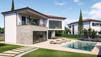 Modern villa under construction in Porec, for sale 