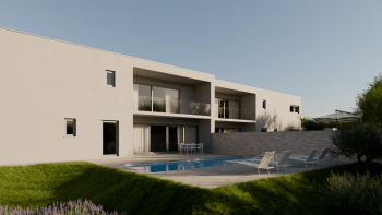 Semi-detached villa with swimming pool 40m2 in Brzac, Krk Island, for sale 