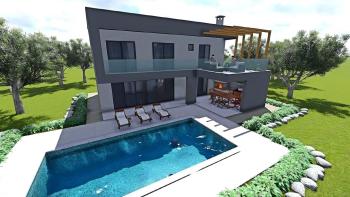 Villa with swimming pool under construction in Labin area 