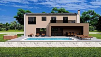 Villa under construction in Tinjan, for sale 