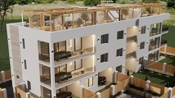 New high quality apartment on the first construction line to the sea in Nin, for sale 