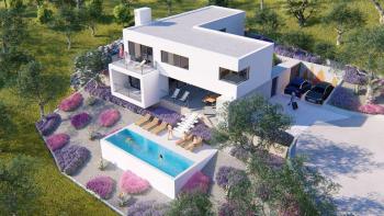 Nouvelle villa en construction sur la riviera d'Omis 