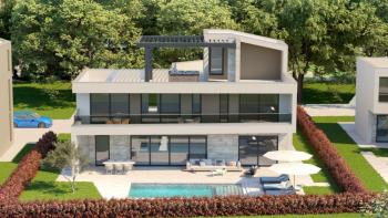 Luxusvilla mit Meerblick in der Region Porec, 2,5 km vom Meer entfernt 