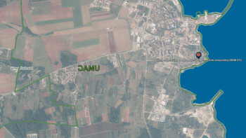 Building land in Umag just 200 meters from the sea 