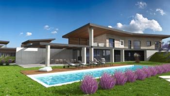 Luxury villa under construction with panoramic views in the area of Vodnjan 