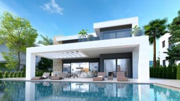 Modern luxurious villa on Pag peninsula - final stage of construction, just 100 meters from the sea 