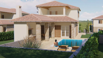 Villa under construction in Svetvincenat, reasonable price 