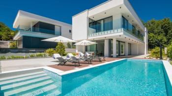 Fascinating contemporary newly built detached villa with panoramic sea views in Veprinac, Opatija 