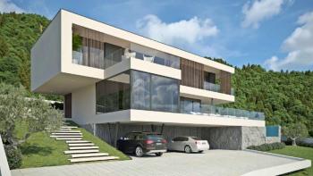 Sensational futuristic villa in Rabac, Labin, with beautiful sea views! 