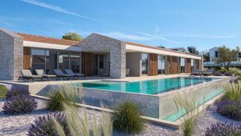 Luxury modern villa in Višnjan, Porec within a new condominium of the 4 stylish villas with sea views 