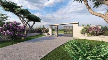 Modern new building with swimming pool within the complex of three new villas in Labin area 