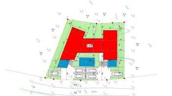 Terrain avec projet à vendre dans le quartier Mukalba de Medulin, deuxième rangée de la mer 