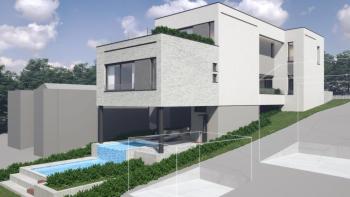 Luxury family villa with pool under construction in Zagreb, Šestine 