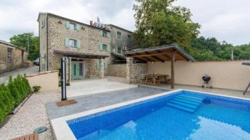 Indigenous semi-detached stone villa with swimming pool in Motovun 