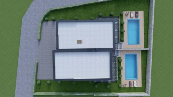 Deux villas jumelées avec piscine à 2 km de la mer dans la région d'Umag 