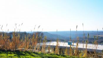 Urban land for sale in Buje area with project for luxury villa, sea views 