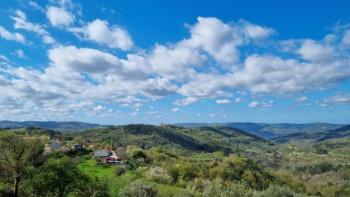 Fantastic estate in Buzet with 4 residential buildings and one business-residential building, open view of nature and the lake 