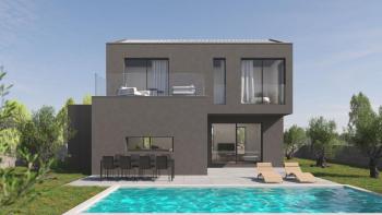 Modern villa with swimming pool in Vrsar ourskirts, 10 km from the sea 